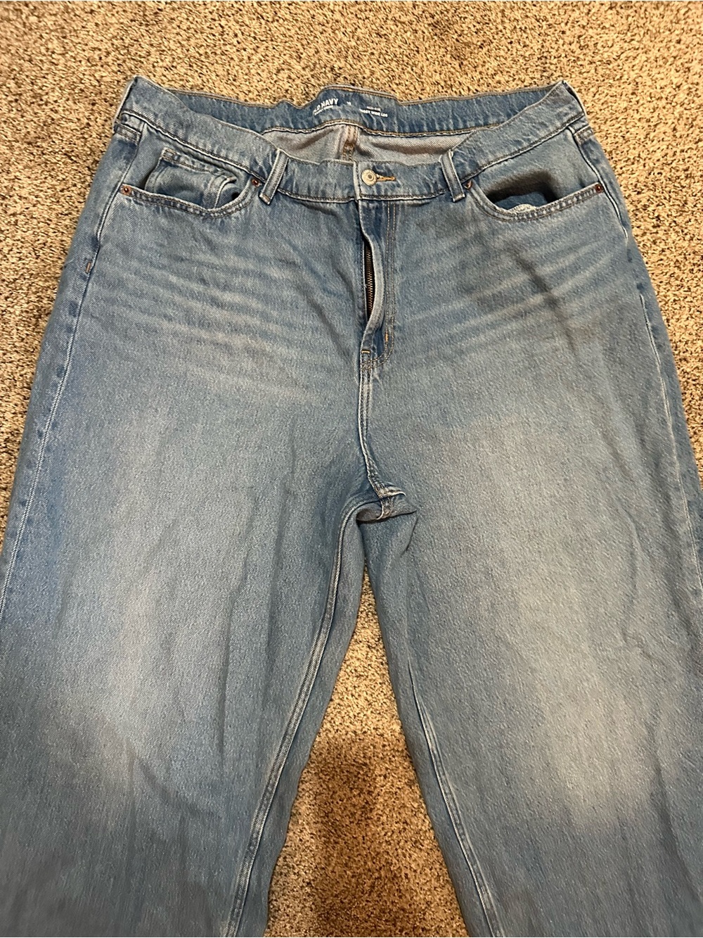 Old Navy high-rise baggy wide leg Jeans - Picture 2 of 7